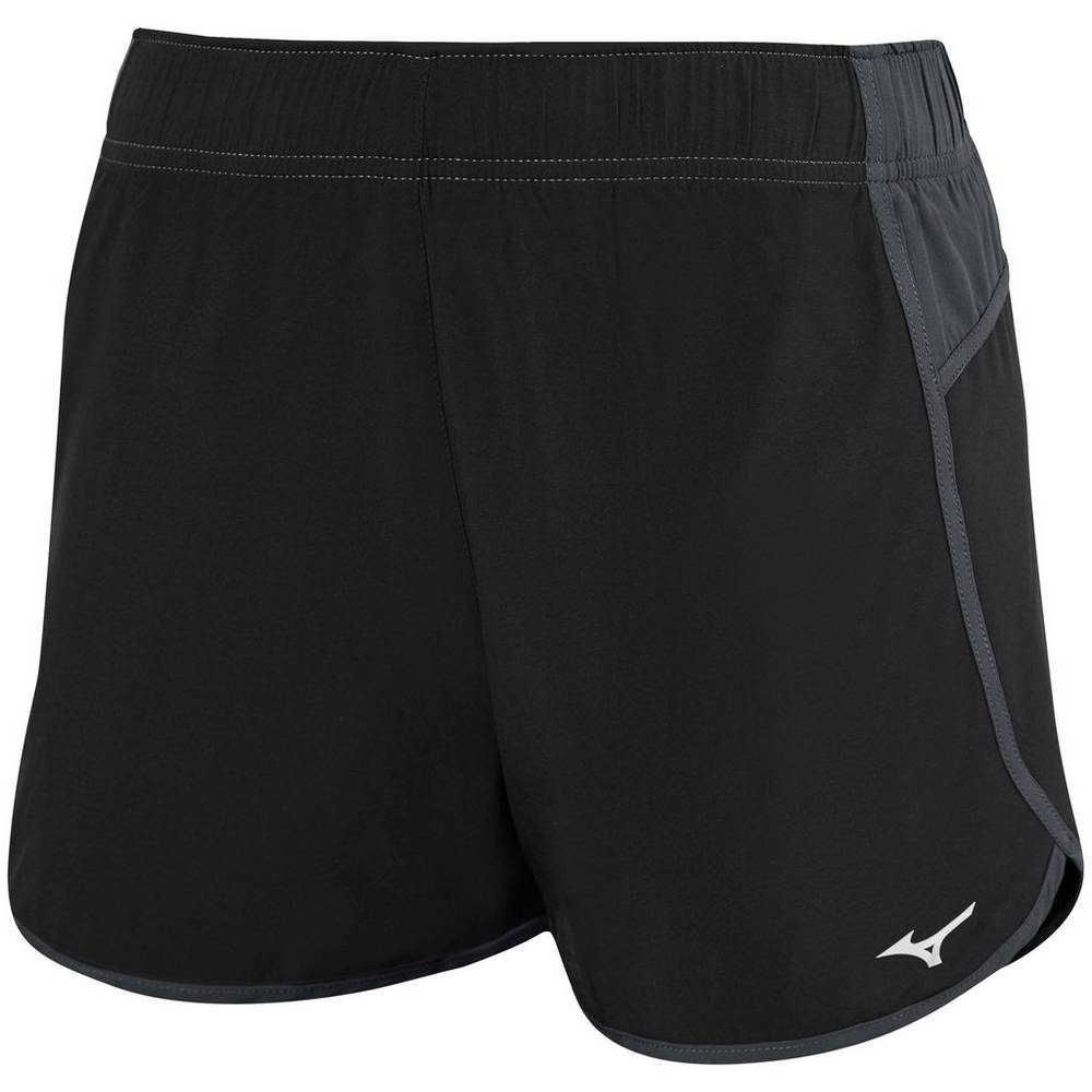 Mizuno Women's Atlanta Volleyball Cover Up Shorts Black/Grey (440657-NAY)